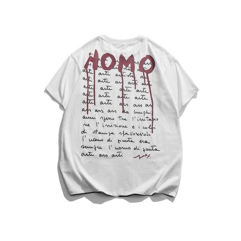 2022 Summer man t shirt Graffiti Letter Printing