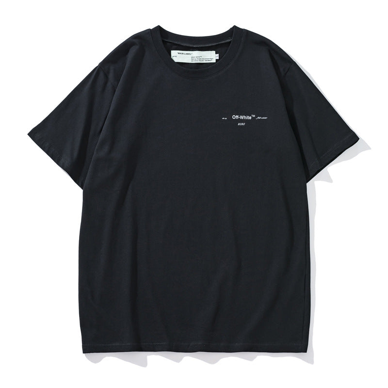 Arrow Print Short Sleeve Men'S Clothing Owt