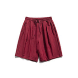 Men Pants Men's Clothes Summer Wear Vintage Men's Shorts Casual Loose and Elastic Striped Five-Point Harem Pants