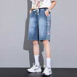 Men Jean Shorts Large Size Denim Shorts Men's Jeans Korean Style Youth Casual Shorts