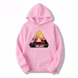 Palace Hoodie Triangle Printed Hoodie Women Plus Size Loose-Fitting Fleece Pullover