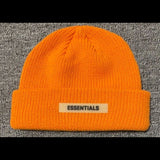 Women Beanies Autumn and Winter Skullcap Double Line Knitted Hat Woolen Cap
