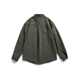 Men Shacket Long Sleeve Autumn Shirt Autumn Shirt Long Sleeve Shirt All-Matchloose Coat