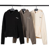 Fog Essentials Hoodie Autumn and Winter Fog Double Line Soft Label Small Letter Polar Fleece Fleece Hooded Sweater