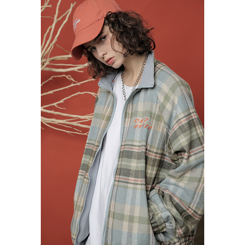 Men's Baseball Uniform Men's Spring Overalls Jacket Men's Loose Trendy plus Size Retro Sports Men's Jacket Men Coat