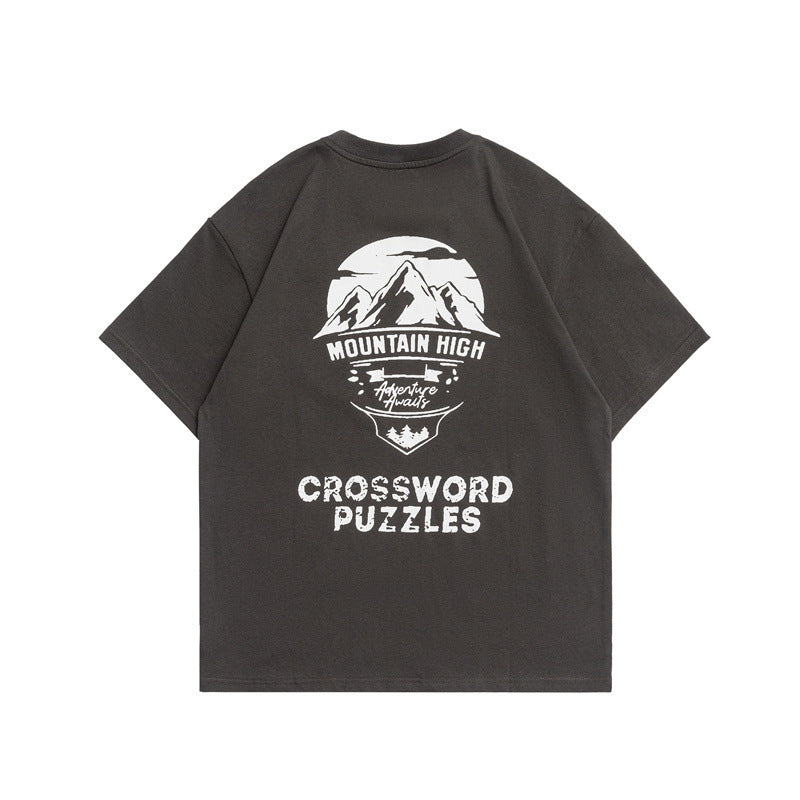 2022 Summer Man T Shirt Printed Half Sleeve Loose