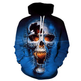 Skull Hoodie Skull Sweater Hooded