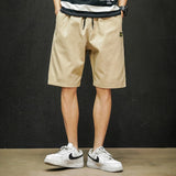 Men Cargo Shorts Men's Summer Casual Men's Shorts Simple Solid Color Cotton Loose Large Size Men's Shorts