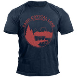 Man T Shirt round Neck Loose Print