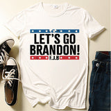 Let's Go Brandon T Shirt Short Sleeve Men's and Women's T-shirt Short Sleeve Top