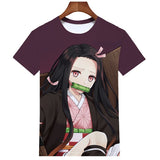 Demon Slayer TShirt Men's Classic Shirts Anime Character Costume Loose Hip Hop Anime T-shirt Men's Clothing