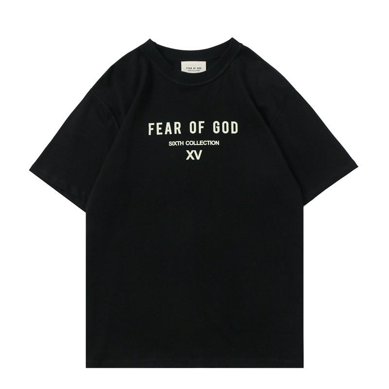 Fog T Shirt Spring/Summer Pullover Men's and Women's Same Style Short Sleeve fear of god