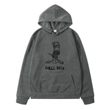 Maroon Graphic Hoodie Hell Boy