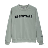 Fog Essentials Long Sleeve round Neck Neck Sweatshirt Double Line High Street Adhesive Letter Crew Neck Sweater