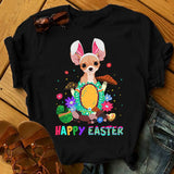 Mens Easter Shirts Rabbit Print