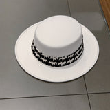 Fedora Hat Autumn and Winter Top Hat French Casual Wide Brim Woolen Bowler Hat Women