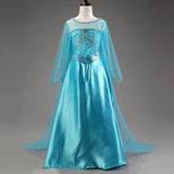 Elsa Dress Mesh Trailing Skirt