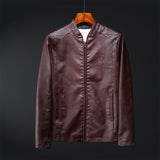Urban Leather Jacket Spring/Autumn/Winter PU Leather Jacket for Men