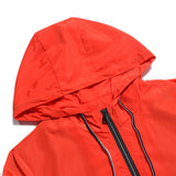 Two Tone Leather Jacket Men's Solid Color Casual Hooded Jacket Outdoor Mountaineering Clothing Coat