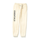 Fog Essentials Pants Autumn and Winter Seventh Season Double-Line Adhesive Large Lettered Casual Trousers for Men and Women