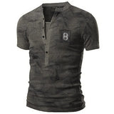 Tactics Style T Shirt for Men Men's V-neck Simplicity T-shirt