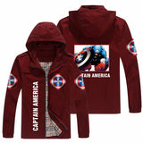 Captain America Hoodie Avengers Jacket Hooded Cardigan Coat