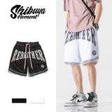 Mens Cargo Shorts Summer Trendy Printed Breathable Sports Basketball Shorts Loose Fifth Pants Beach Pants Men