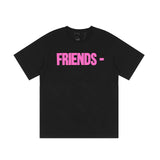 Friends Vlone Rhinestone Shirt Print Loose
