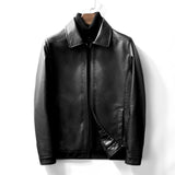 1970 East West Leather Jacket Spring and Autumn Lapel Leather Jacket Men's Motorcycle Jacket Top