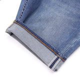 Mens Jean Shorts Men's Denim Shorts Fashionable High-End Casual Business Loose Straight High Elastic Denim Shorts Men's Fashion