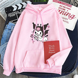 Kuromi Hoodie Goth Clow M Harajuku Style Loose Sweater Women's Long-Sleeved Top