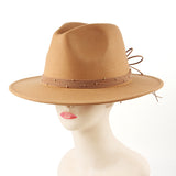 Fedora Hat British Autumn and Winter Top Hat Woolen Wool-like Felt Hat