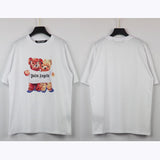 Palm Angels Palm Angels Strawberry Bear Couple Wear Summer Loose Casual Bear T-shirt Fashion Short Sleeve