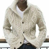 Mens Chunky Knit Men Sweaters Trendy Men's Casual Sweater