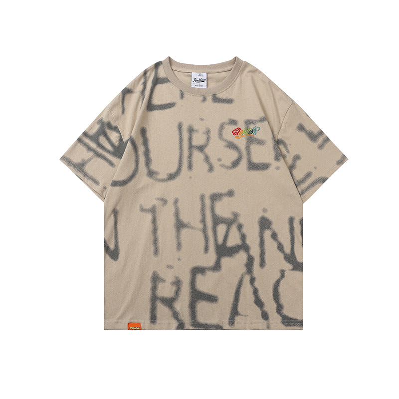 2022 summer man t shirt crew neck T-shirt versatile half sleeve