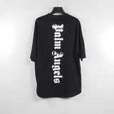 Palm Angels Angel Vertical Bar Letter Printing Batwing Sleeve Drop Shoulder T-shirt Loose Men and Women