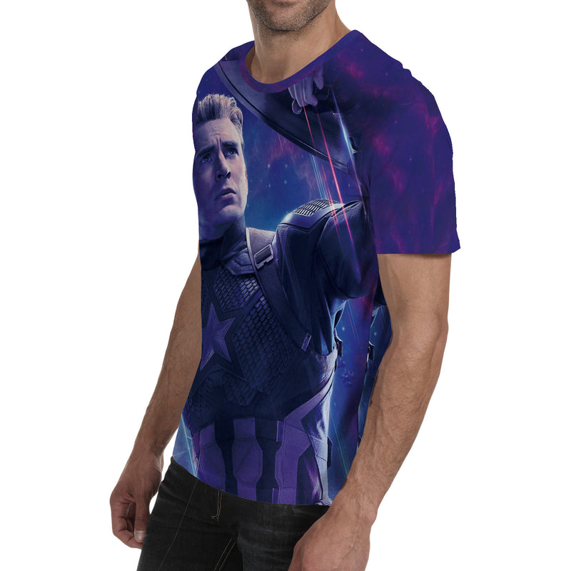 Captain America T Shirt Avengers 4 Short Sleeve T-shirt