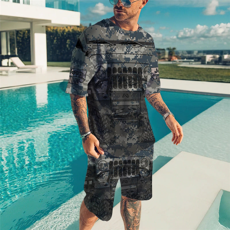 3D T Shirt Short Sleeve Printing Suit