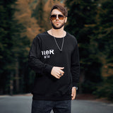 Men plus Size Sweatshirt Bottoming Shirt Fat Simple Casual Pullover