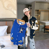 Varsity Jacket for Men Baseball Jackets Spring Cartoon Jacket Coat