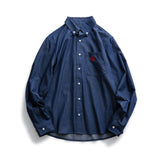 Men Shacket Long Sleeve Autumn Shirt Autumn Fashion Shirt Letter Embroidered Casual Shirt for Men