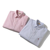 Men Shacket Long Sleeve Autumn Shirt Autumn Youth Shirt Loose Striped Casual Shirt for Campus Students Men