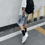 Harajuku Closing Casual Shorts Summer Vintage Printed Men and Women Elastic Waist Casual Pants Sports