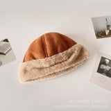 Women's Beanies Plush Winter Hat Women's Fleece-Lined Thickened Chinese Landlord Hat Retro Japanese Beanie Hat