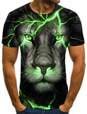 3D T Shirt Printed Lion Tiger