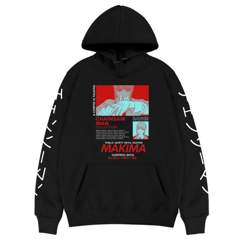 Chainsaw Man Hoodie Anime Machima Creative Sweater