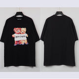 Palm Angels Palm Angels Strawberry Bear Couple Wear Summer Loose Casual Bear T-shirt Fashion Short Sleeve