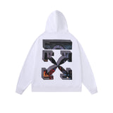 Autumn And Winter 3d Oil Painting Arrow Hooded Sweater For Men And Women