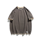 2022 Summer Man T Shirt Fake Two-Piece round Neck Printing