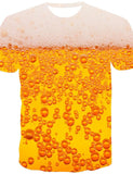 3D T Shirt Printing Beer Bubble